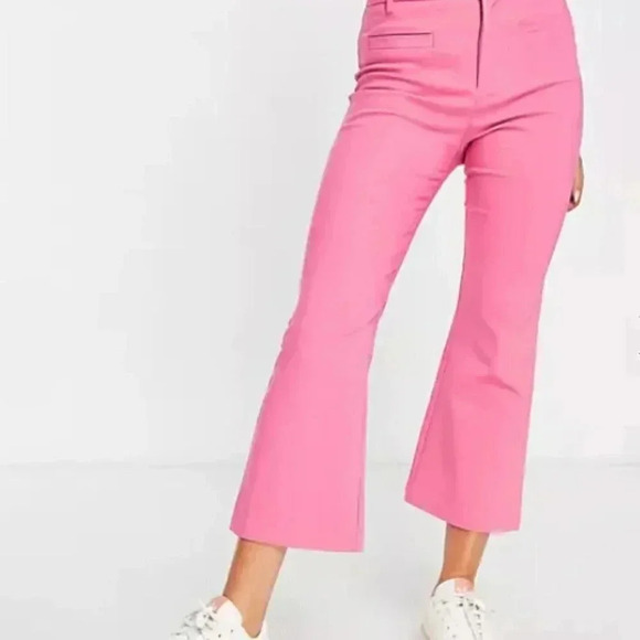 stradivarius Pants - Hot Pink kick flare ankle pants in sizes 6 NWT